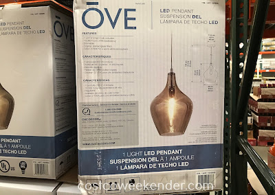 Costco 1600060 - Ove Decors LED Pendant Light: chic for a more modern look