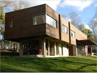 Modern 2-storey Wooden House Photo