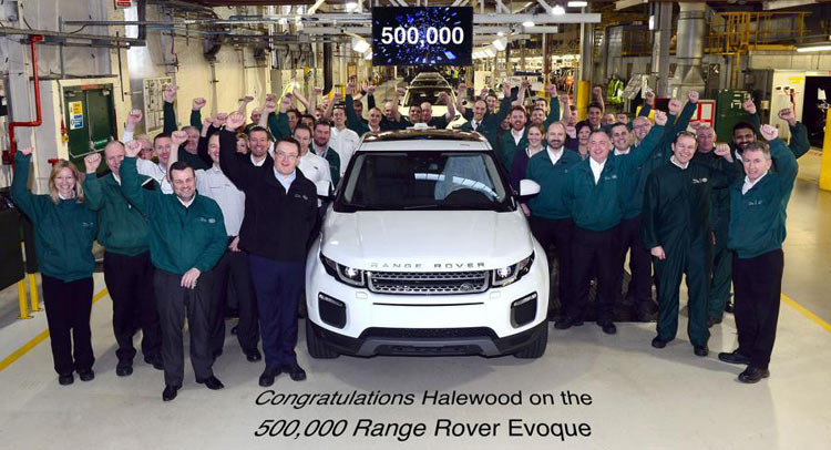 Honda Infinity Rover Celebrates Production Of 500,000th Evoque