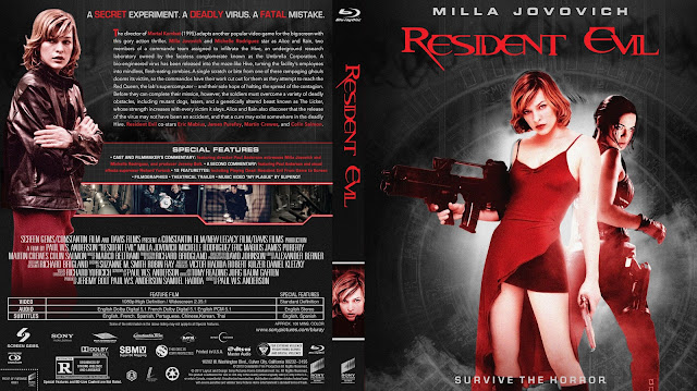 Resident Evil Bluray Cover - Cover Addict - DVD, Bluray 