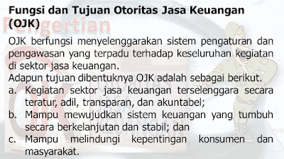 Fungsi dan Tujuan Otoritas Jasa Keuangan