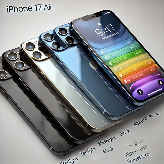 Concept design for the iPhone 17 Air