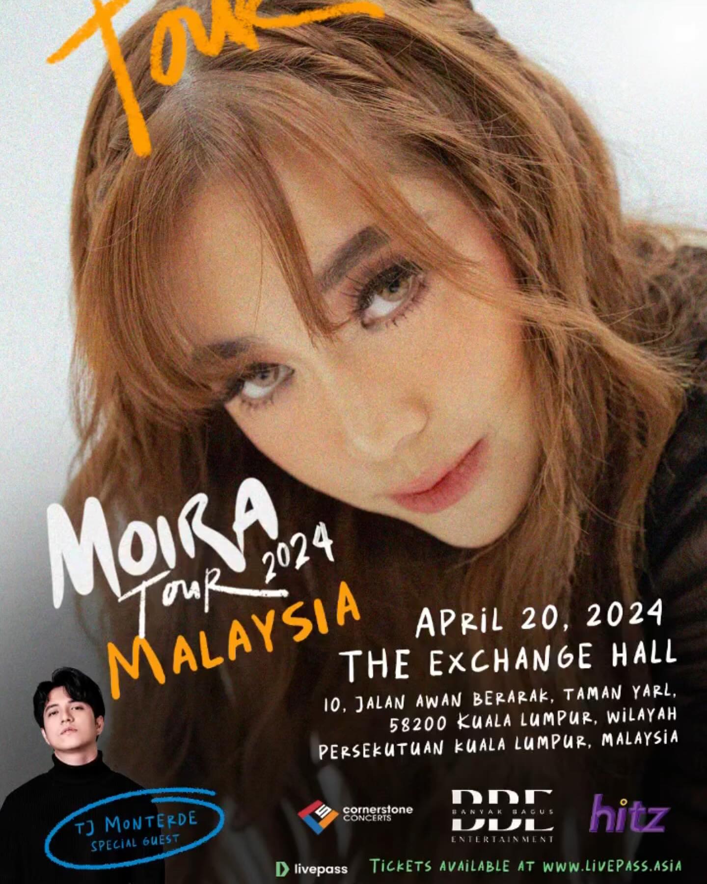 Moira Dela Torre, Artis Filipina Pilih Kuala Lumpur Sebagai Hentian Pertama Moira World Tour 2024