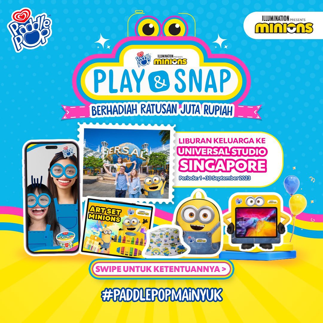 Kompetisi Foto/Video Paddle Pop Minions Play & Snap 2023