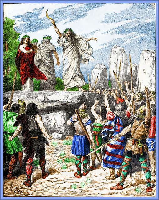 Druids Inciting The Britons to Oppose The Landing of the Romans