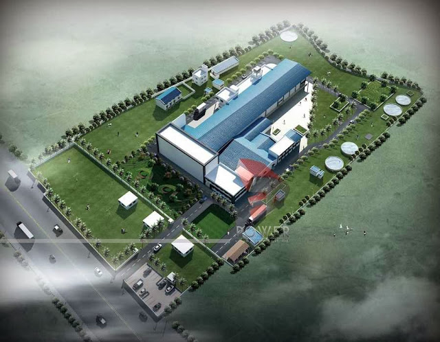 Industrial Building Rendering