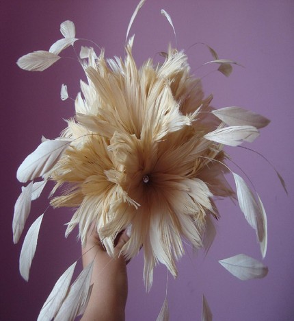 Floating Dream Feather Bridal Bouquet by eeekdesigns in Toronto is also on 