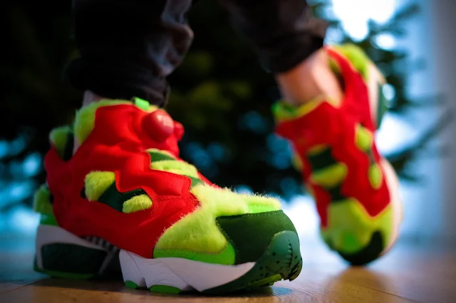 Reebok Instapump Fury CV “Grinch“ - Love it or hate it - Der Sneaker für die Weihnachtszeit sorgt für Furore. 