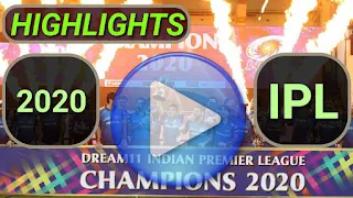 2020 IPL Matches Highlights Online