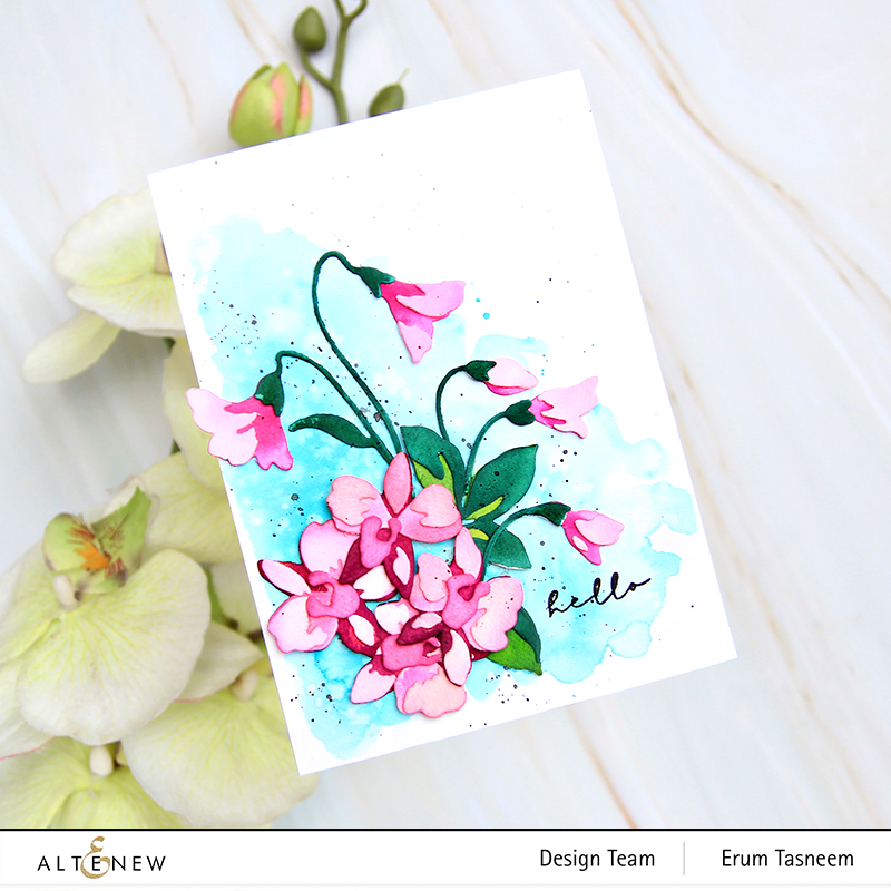 Altenew o	Craft-A-Flower: Dendrobium Orchid Layering Die Set | Erum Tasneem | @pr0digy0