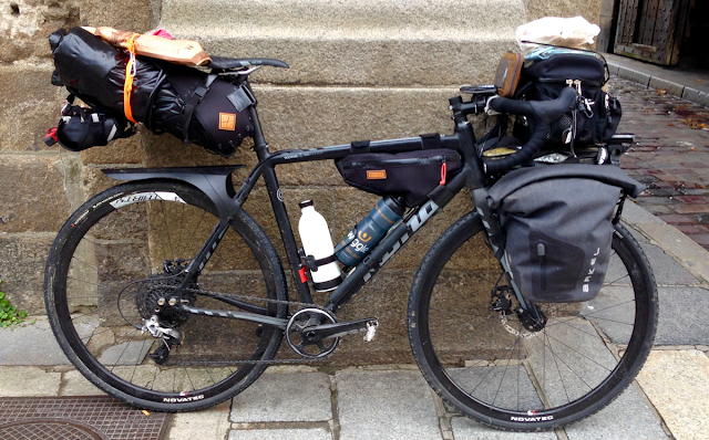 fully loaded bikepacking bike