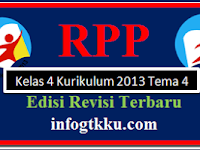 RPP Kelas 4 Tema 4 Kurikulum 2013 Terbaru