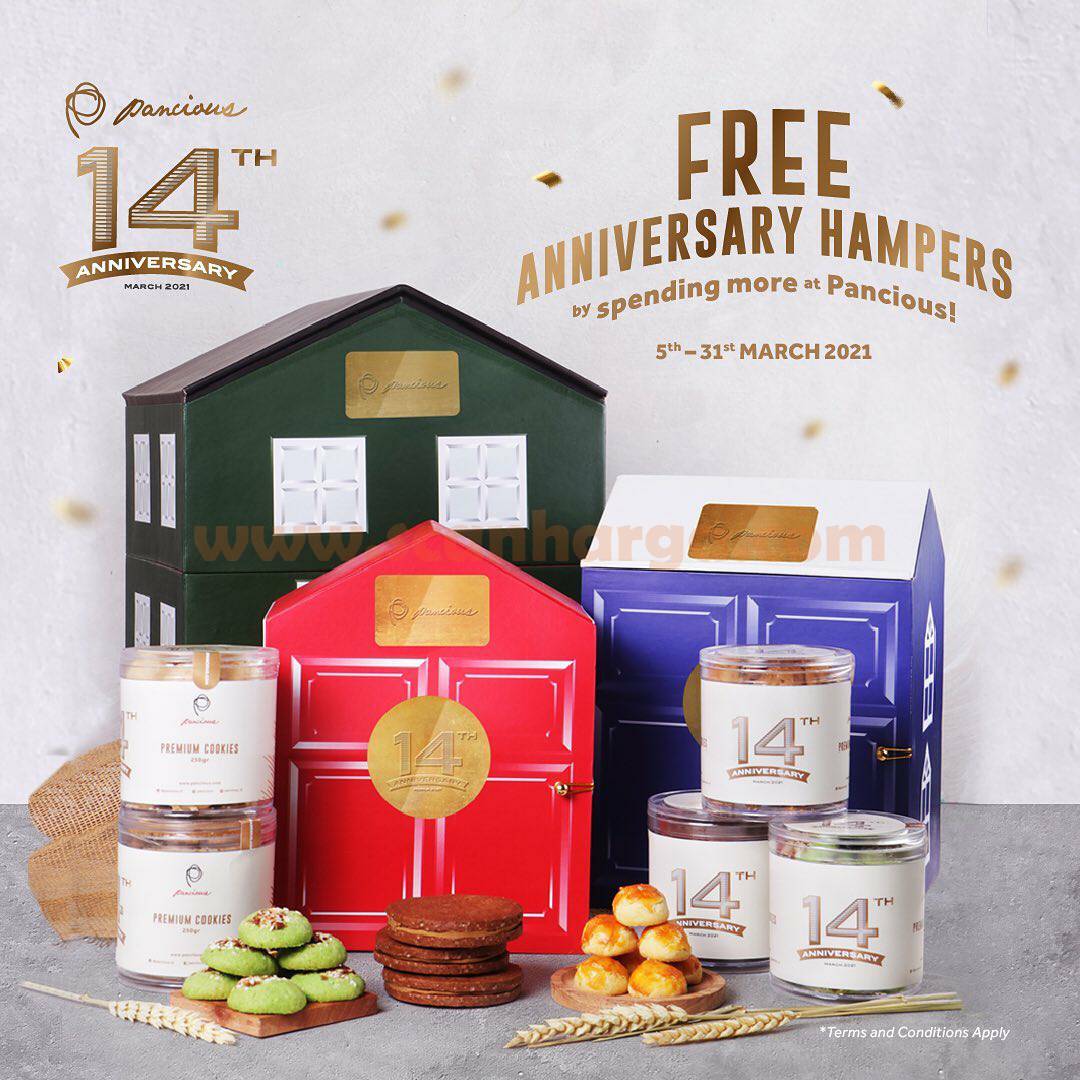 Promo PANCIOUS Anniversary 14th! Gratis Hampers