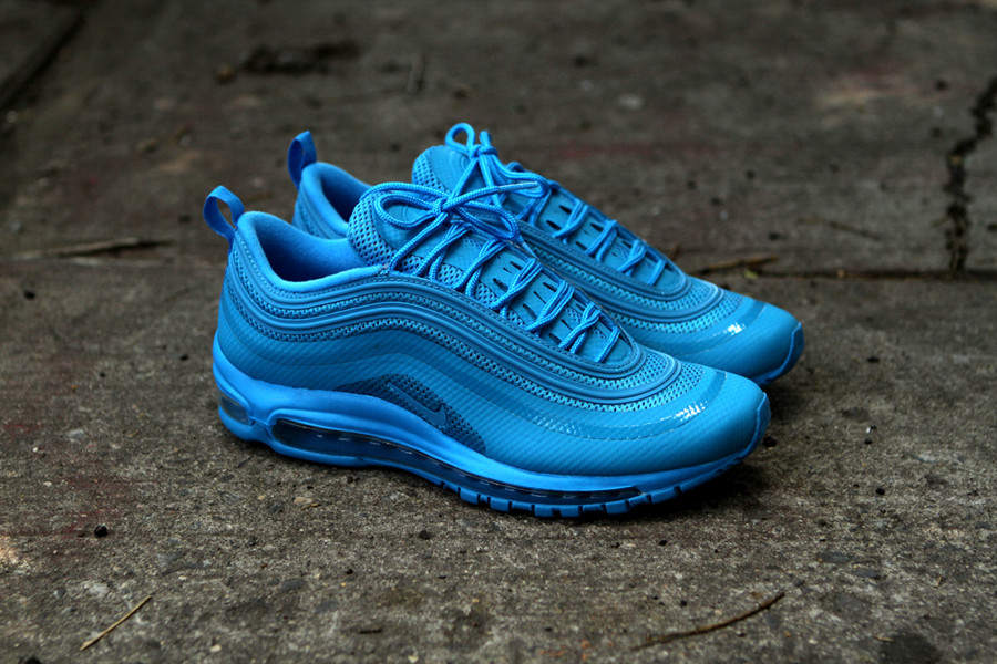 Nike Air Max 97 in Neon Orange and Dynamic Blue with Hyperfuse ...