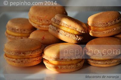 Macarons de naranja