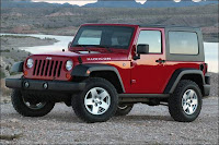 Jeep Wrangler red