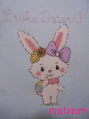 cross stitch easter bunny