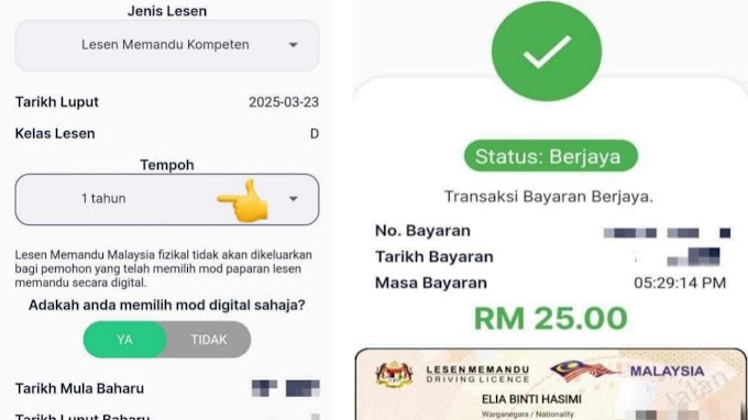 Semudah ABC renew lesen dari rumah - Buat online je