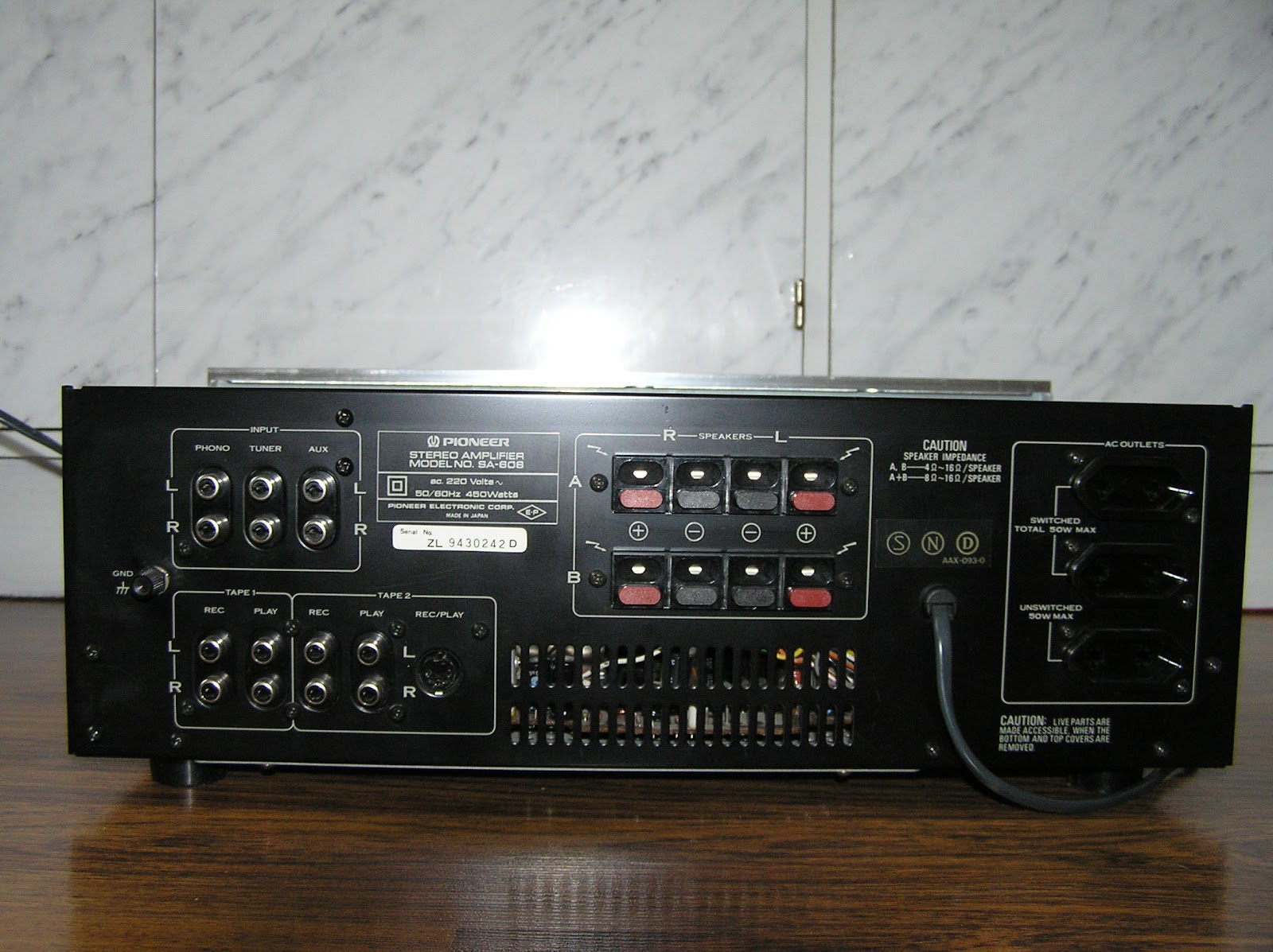 Golden Age Of Audio Pioneer SA608 Pioneer TX608