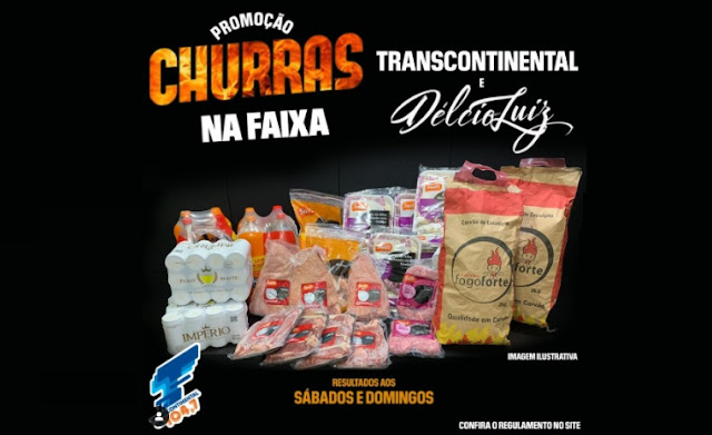 Promoção churras na faixa rádio Transcontinental