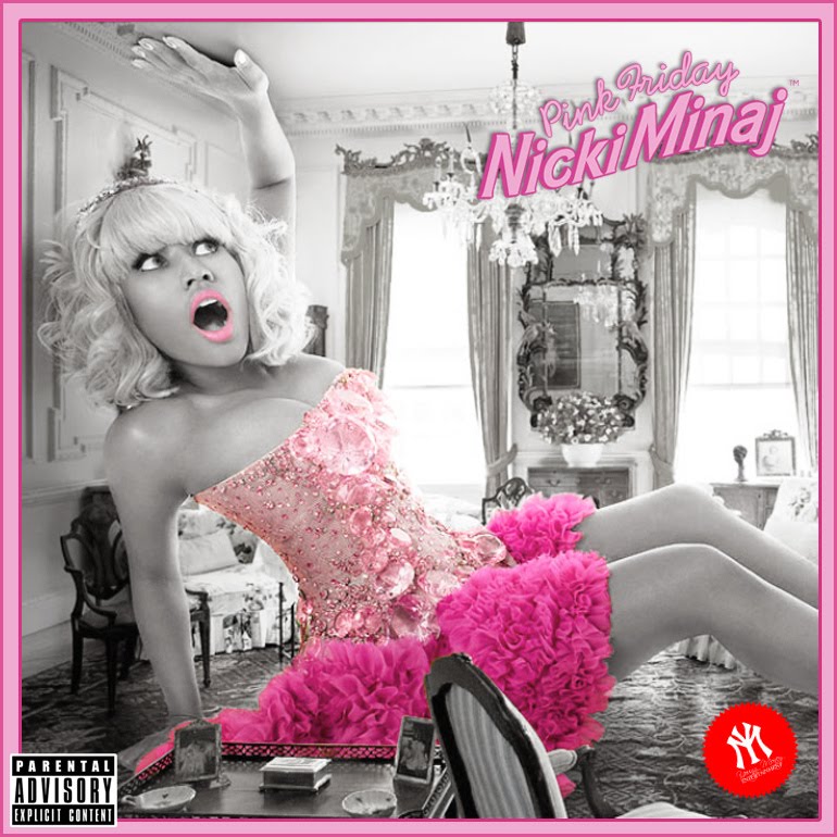 Nicki MInaj "Pink Friday" Album Cover. This odd cover is rather appropriate