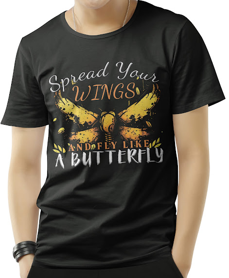Spread Your Wings and Fly Like a Butterfly,T-shirt Design,PAIRA 2023
