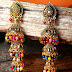 Colorful jhumkas