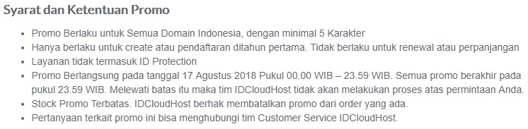 klik disini untuk daftar flash sale hosting IDCloudHost