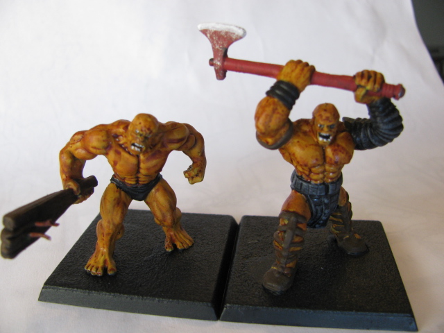 Fallout super mutant miniatures (converted from "Handful of Heroes" Hulks)