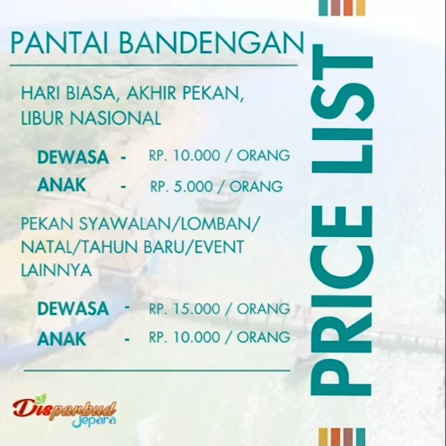 harga tiket masuk pantai bandengan jepara