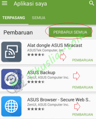 Cara Memperbarui aplikasi android