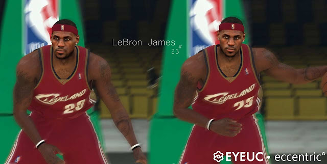 NBA 2K23 LeBron James Cyberface (Cleveland Cavaliers)