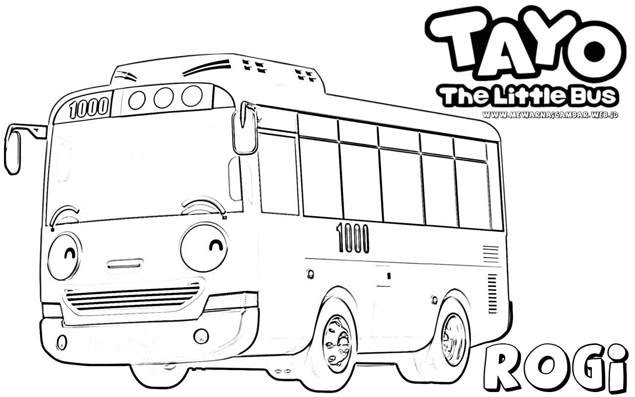  Tayo  The Little  Bus  Free Colouring Pages 