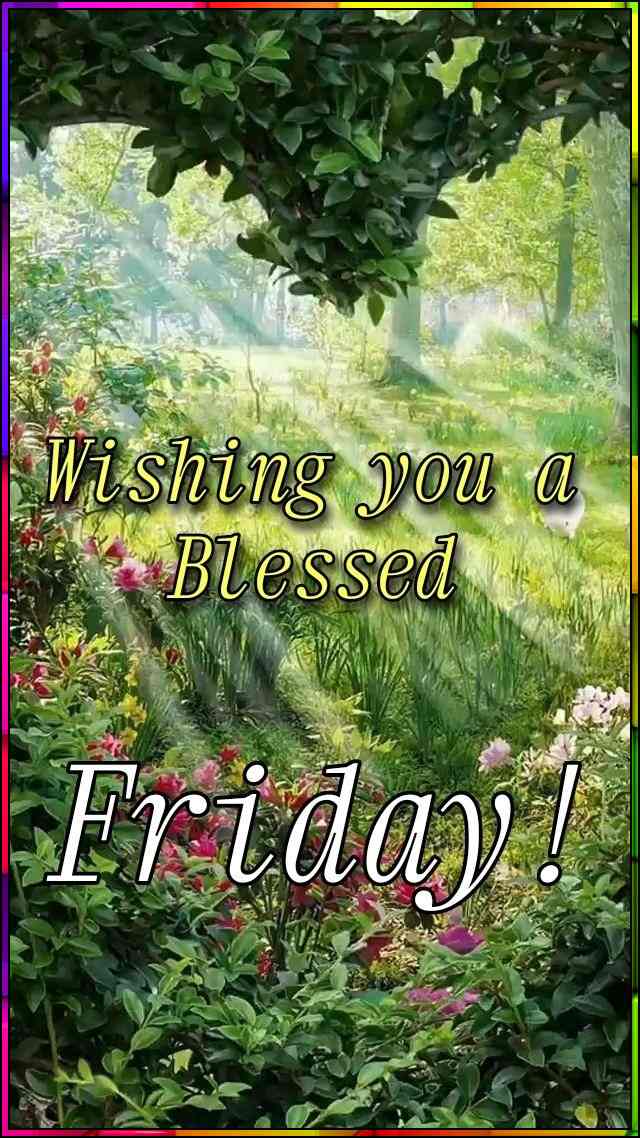wishing you a blessed friday