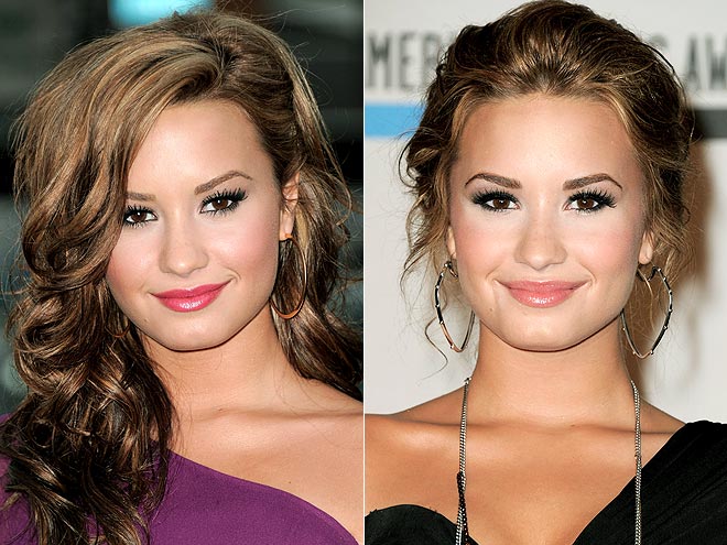 Celebrity Makeup Demi Lovato's Berry lips or Neutral lips