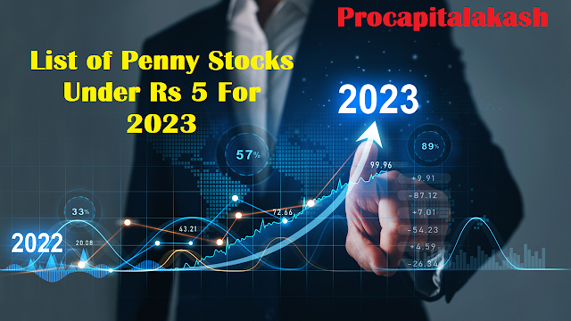 List of Penny Stocks Under Rs 5 For 2023