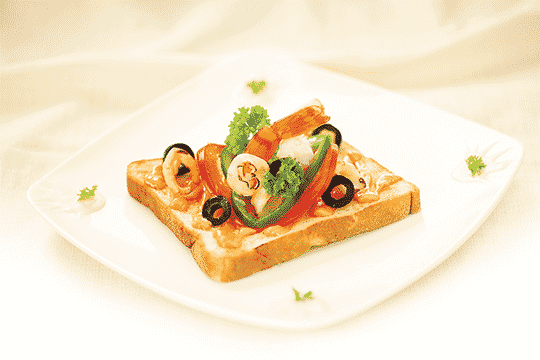Sandwich nướng hải sản
