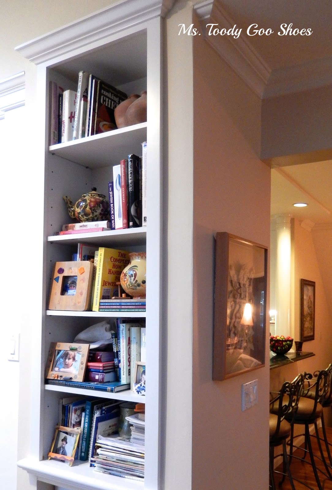 Sprucing Up a Bookcase --- by Ms. Toody Goo Shoes