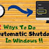 2 Ways to Do Automatic Shutdown In Windows (2020) 
