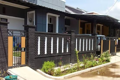 10 Contoh Model  Pagar  Rumah  Minimalis  Modern Terbaru  