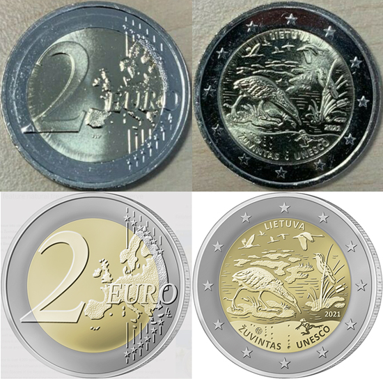 Lithuania 2 euro 2021 - Žuvintas Biosphere Reserve