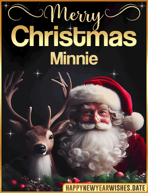 Merry Christmas gif Minnie