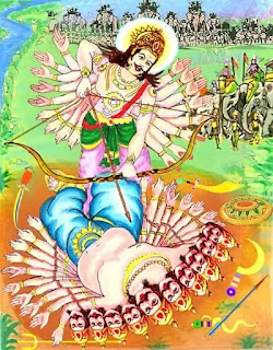 King Sahastrarjuna & Ravana