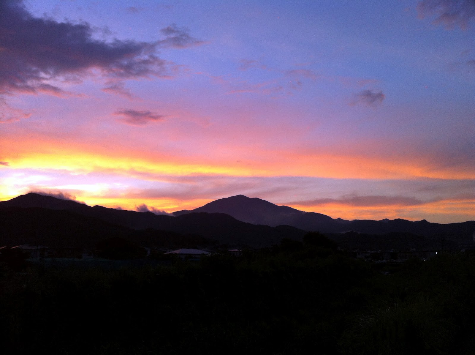 綺麗 Oo綺麗な夕日でした 伊勢原