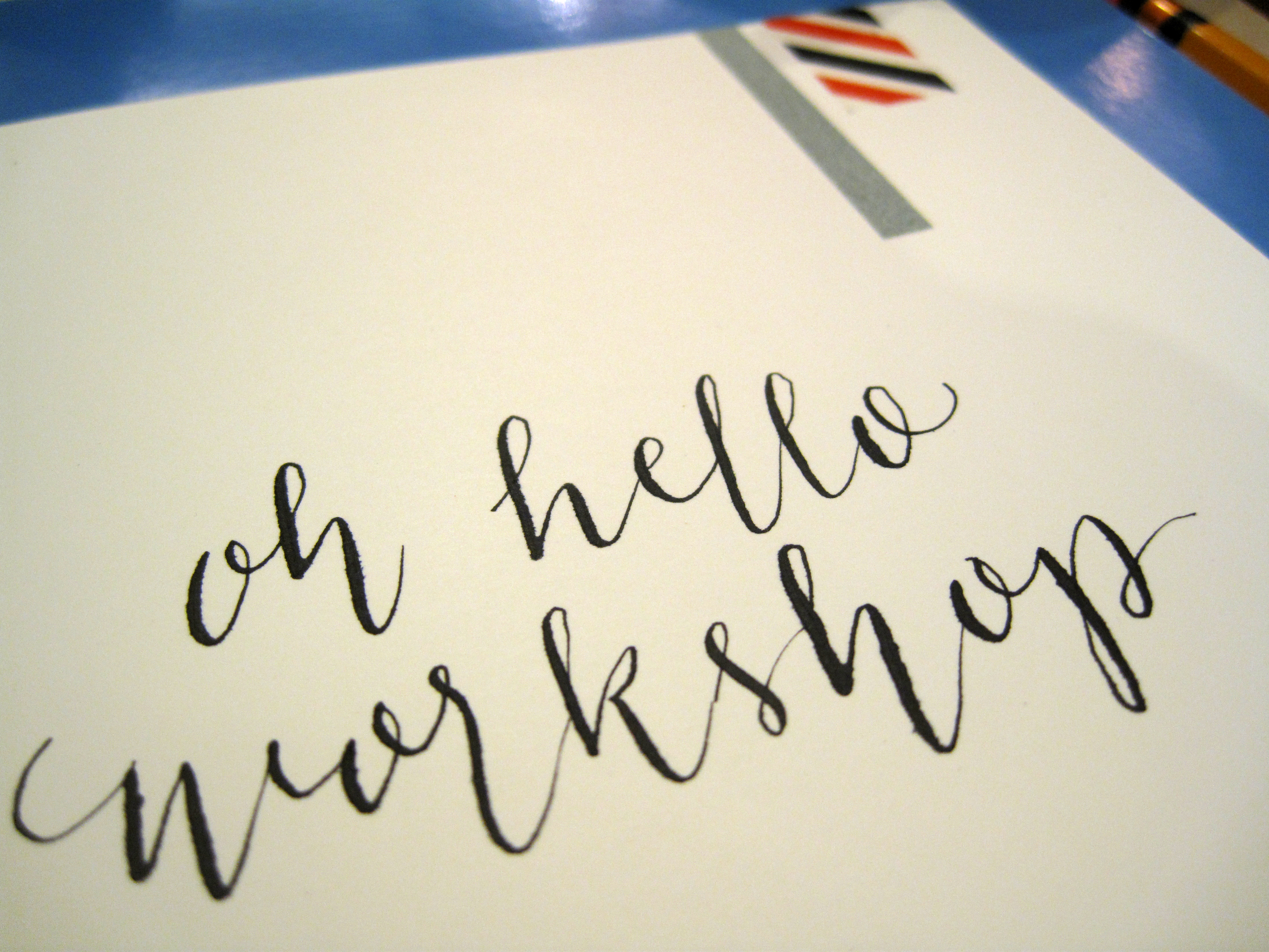 Oh Hello Calligraphy Workshop