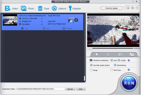 How to Convert & Compress DJI Videos with WinX Video Converter?