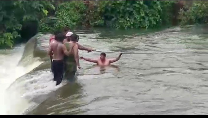 पेज नदीत अडकलेल्या रत्नागिरीच्या आठ तरुणांना वाचवण्यात वैजनाथ ग्रामस्थांना यश