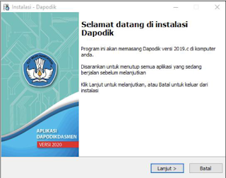 PANDUAN CARA INSTAL APLIKASI DAPODIK VERSI 2020