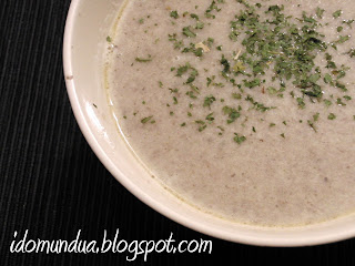 Crema de champiñones