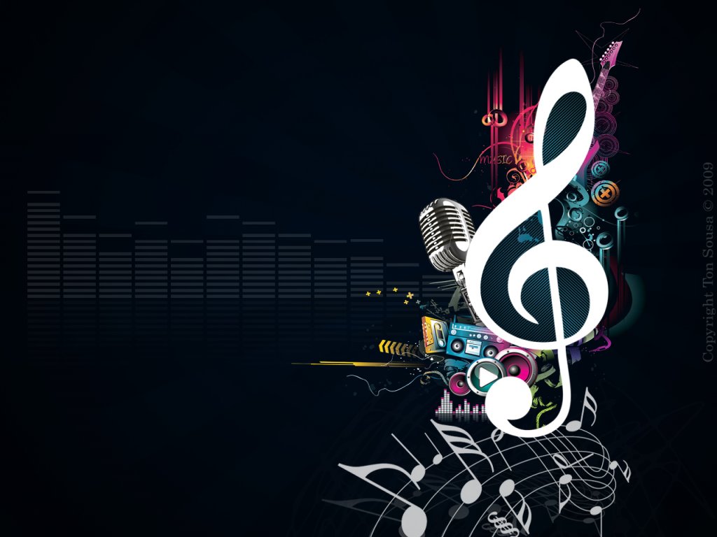 Info Wallpapers: music notes wallpaper